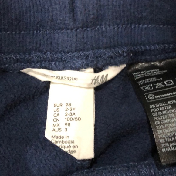 H&M Navy Cuffed Sweatpants - Picture 2 of 2